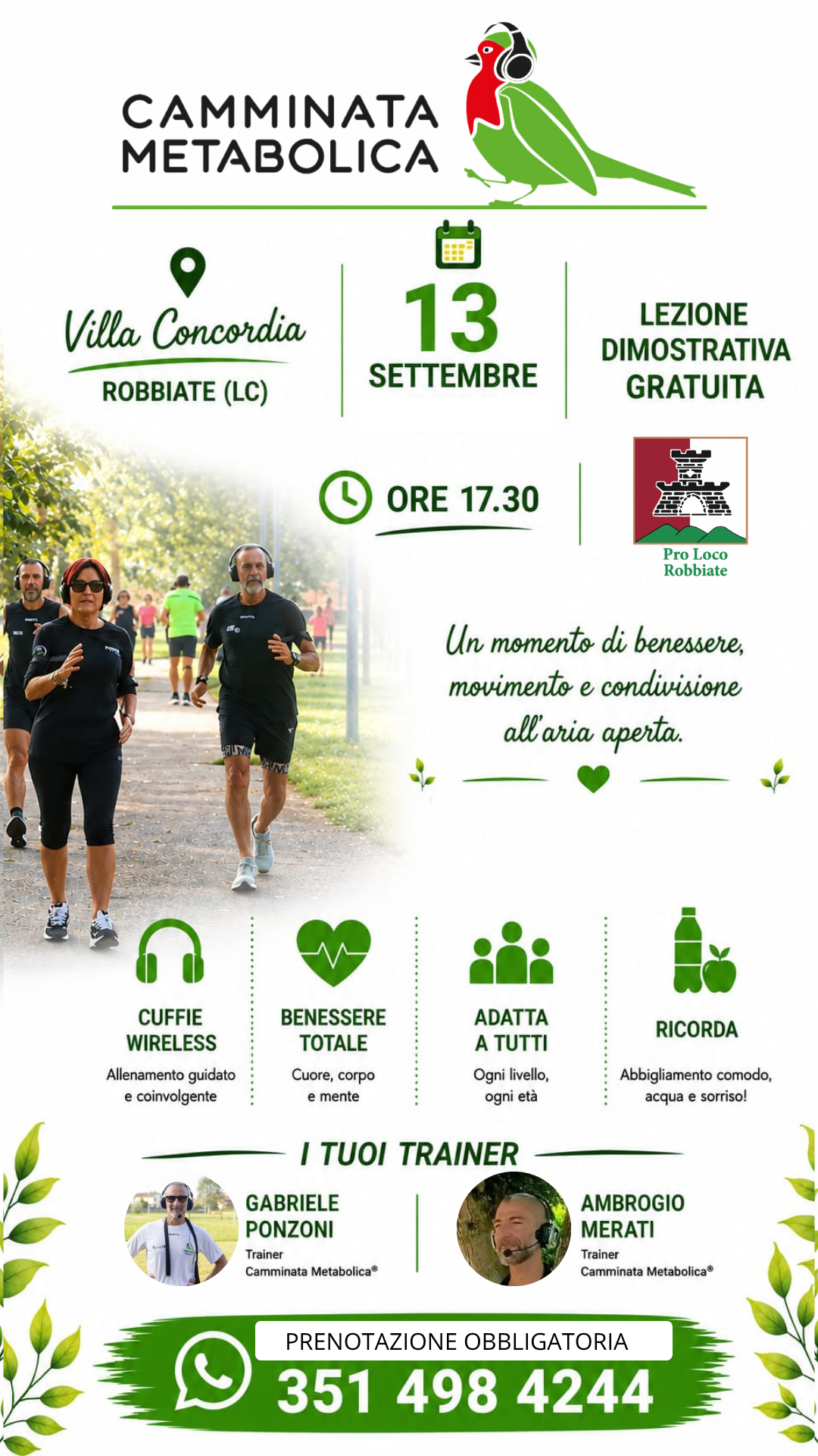 LEZIONE DIMOSTRATIVA  A ROBBIATE (LC)