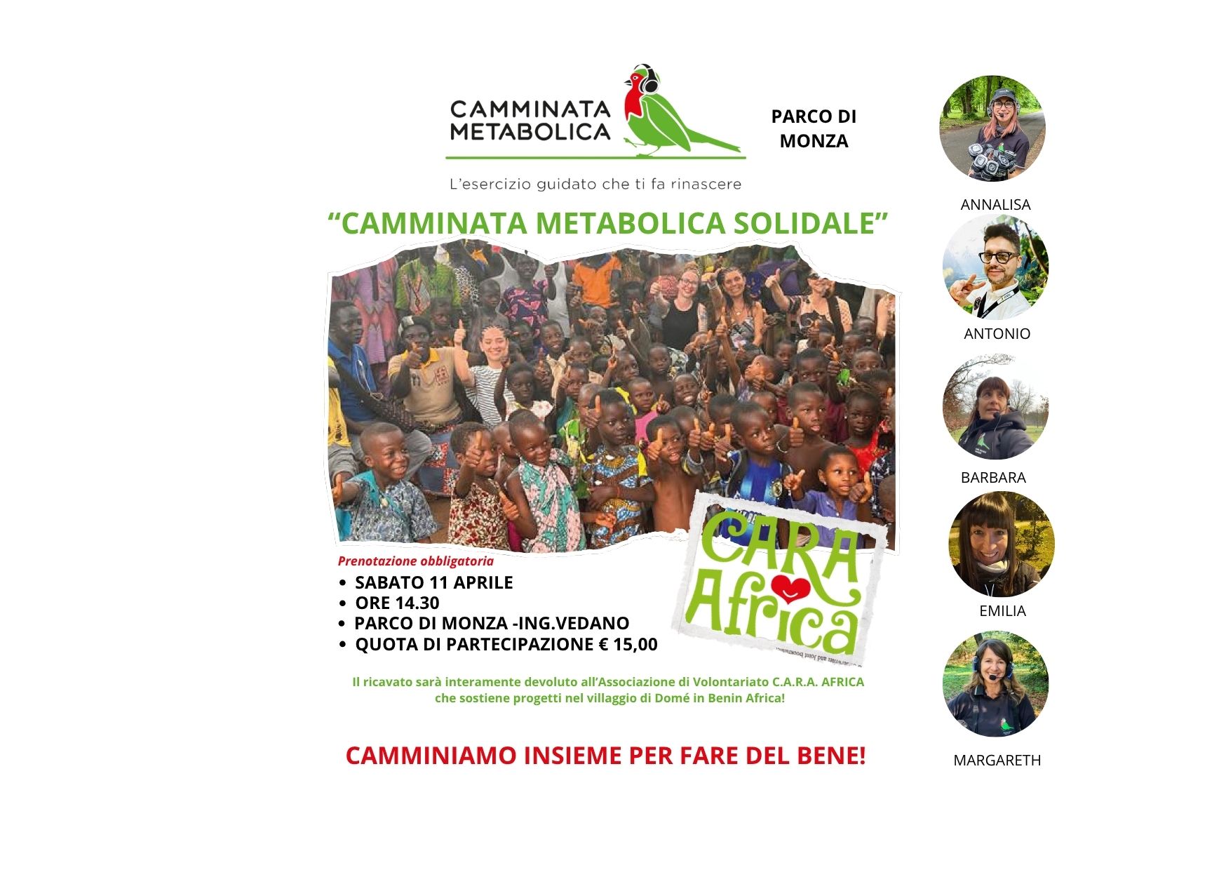 MONZA METABOLICA SOLIDALE_CAMMINIAMO INSIEME PER FARE DEL BENE!