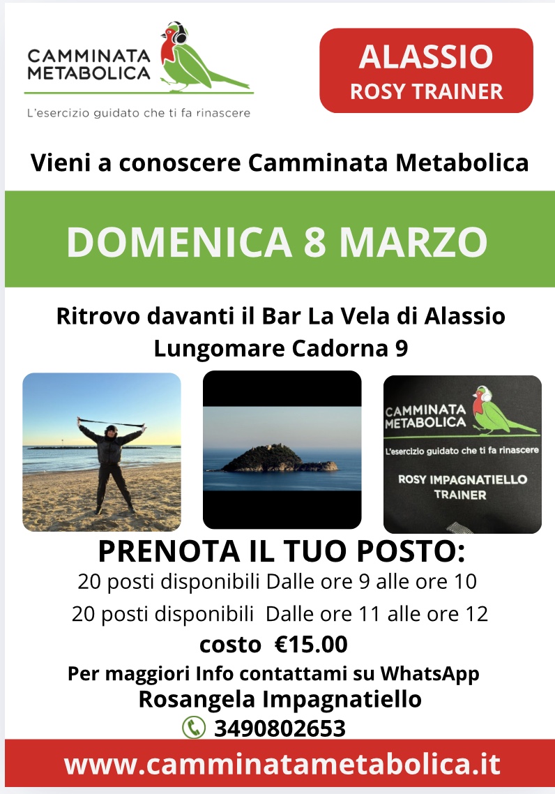 Camminata Metabolica per la Festa della Donna