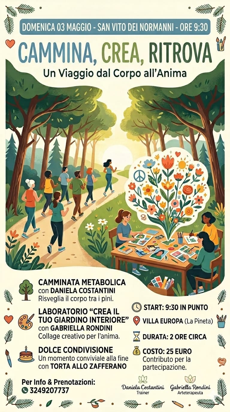 🌿 Cammina, Crea, Ritrova: Un Viaggio dal Corpo all'Anima🎨