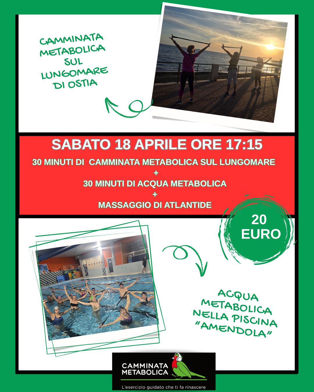 Ostia (RM) Camminata sul lungomare + Acqua Metabolica in piscina