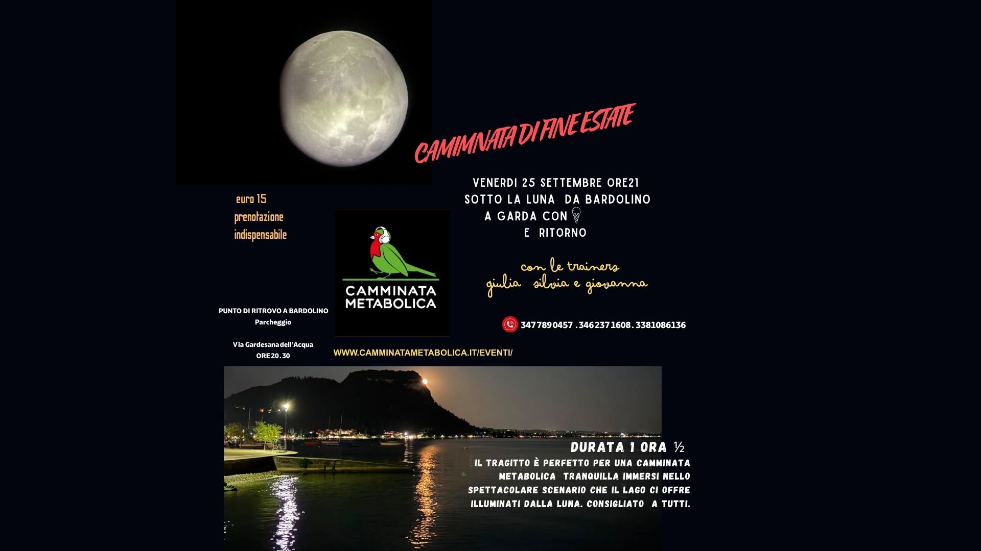 NOTTURNA LUNGOLAGO  DA BARDOLINO  A GARDA (VR)