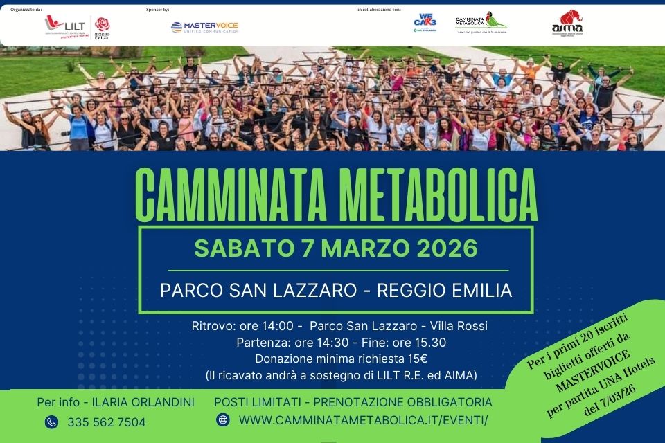 Reggio Emilia-parco San Lazzaro, EVENTO DI BENEFICENZA LILT&AIMA