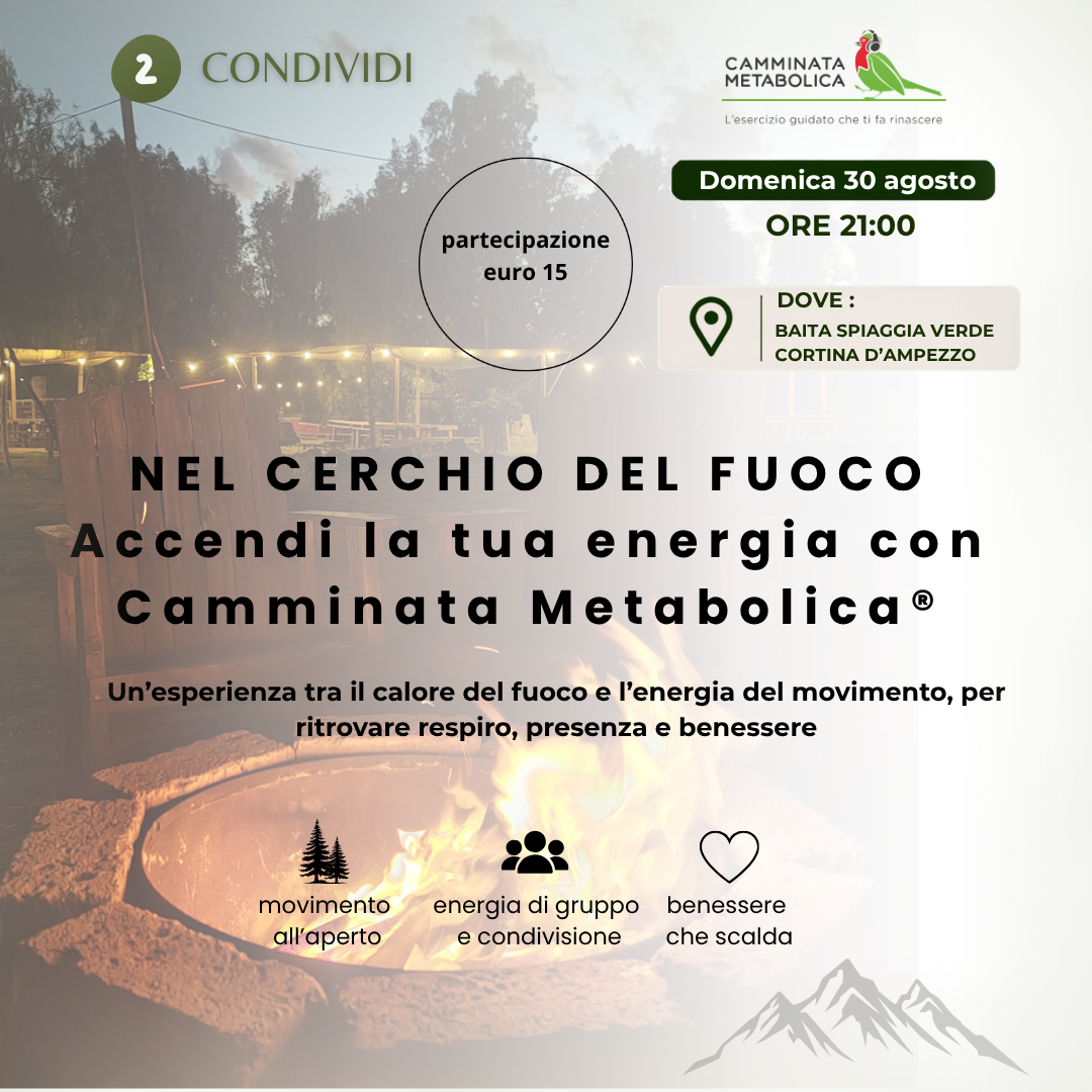 allenamento serale nel cerchio di fuoco