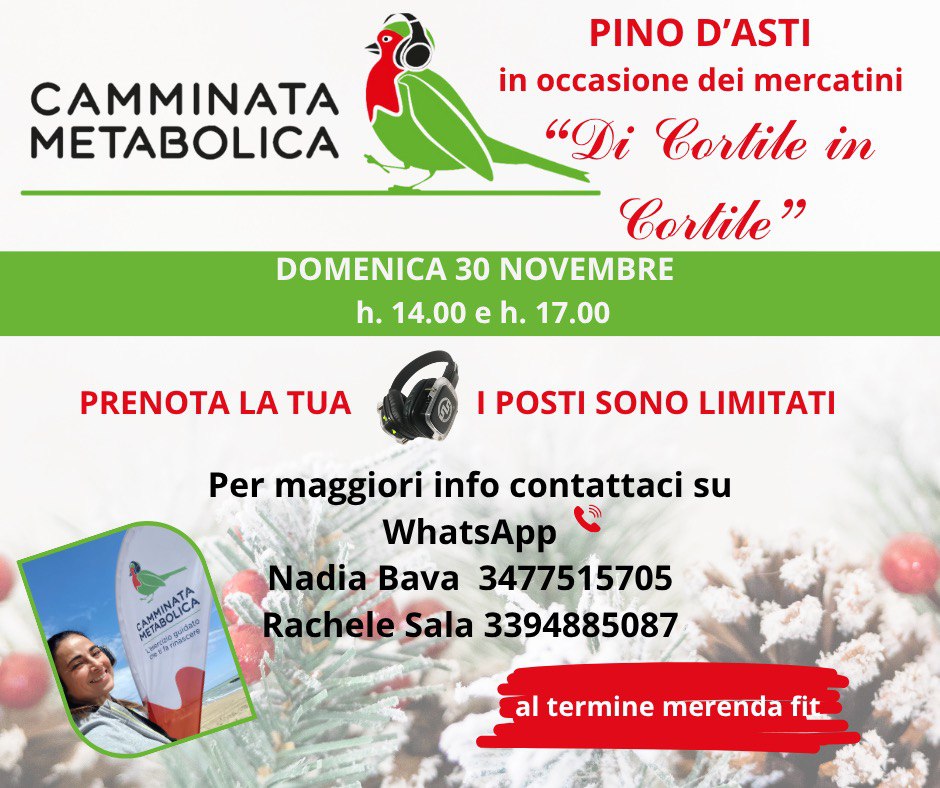 CAMMINATA METABOLICA PINO D'ASTI