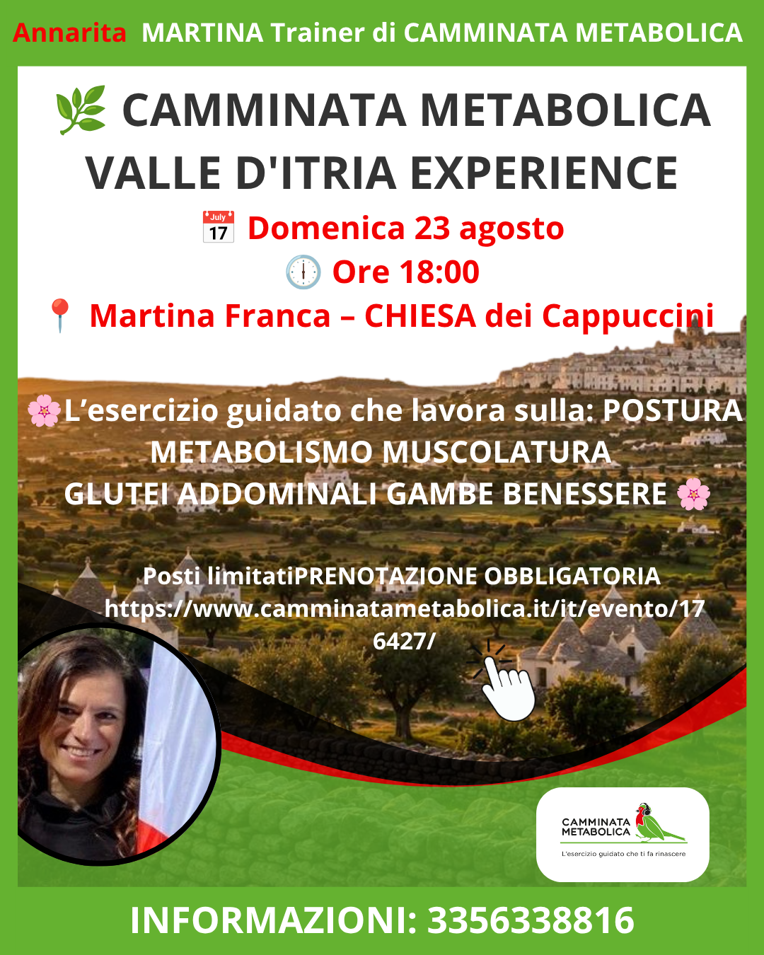 CAMMINATA METABOLICA - VALLE D'ITRIA EXPERIENCE