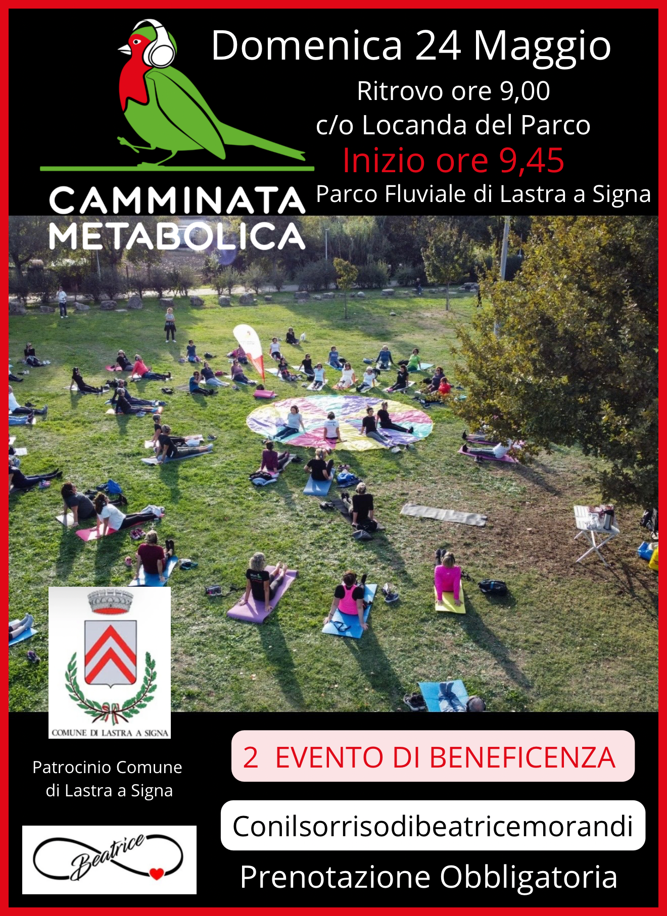 2 EVENTO CAMMINATA METABOLICA PER BEATRICE Evento di Beneficenza Lastra a Signa