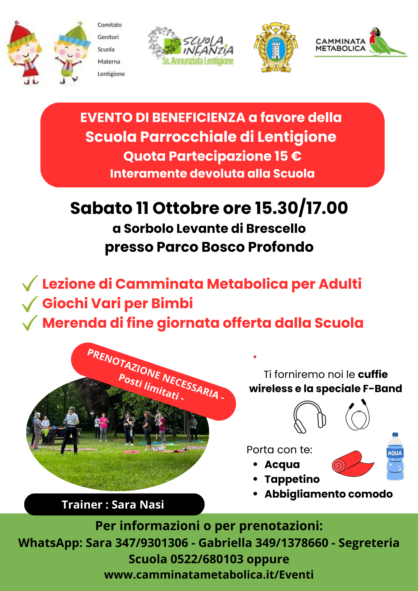 SORBOLO LEVANTE (RE) -Evento di Beneficienza per Scuola Infanzia di Lentigione
