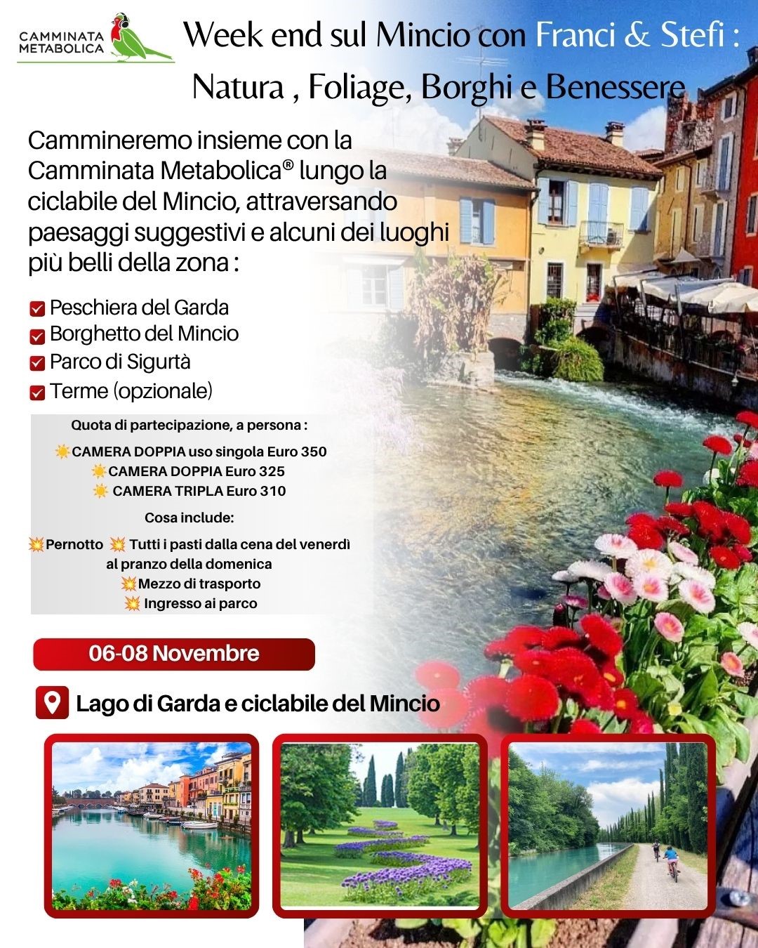 week end in Camminata sulla ciclabile del Mincio