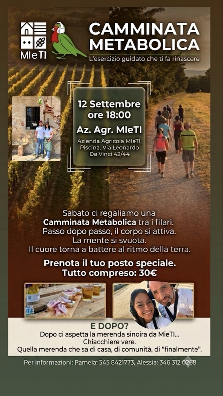 CAMMINATA METABOLICA E MERENDA SINOIRA