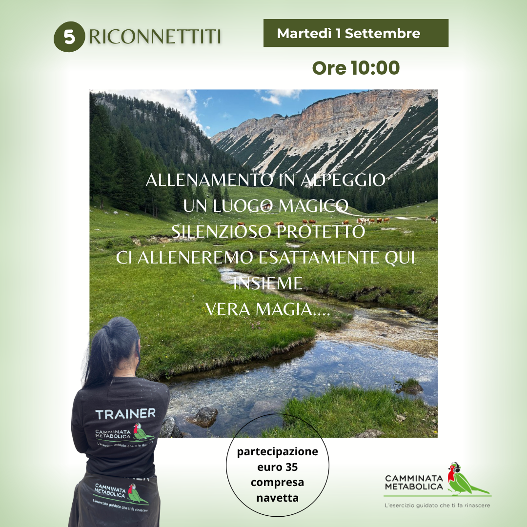 allenamento in alpeggio
