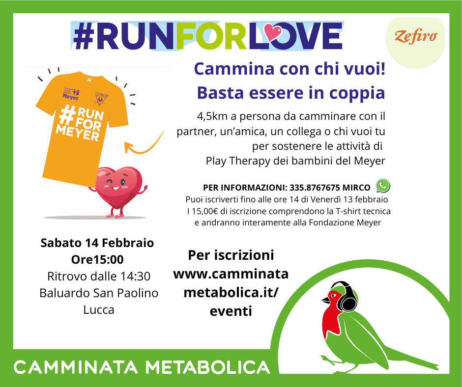 RunForLove2026 con Camminata Metabolica