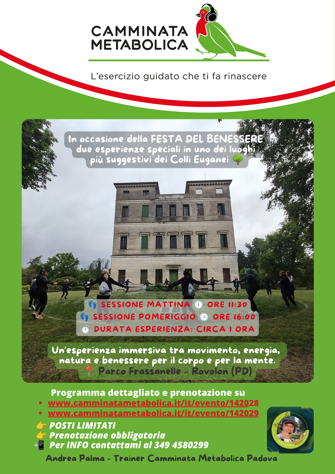 🌿 Camminando tra natura e storia al Parco Frassanelle  – FESTA DEL BENESSERE 🌿