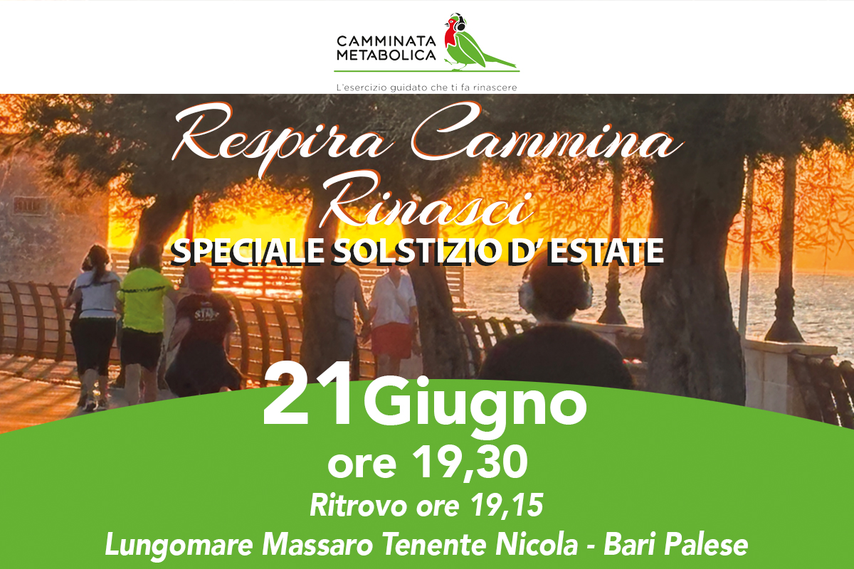 Camminata metabolica - Solstizio d'Estate