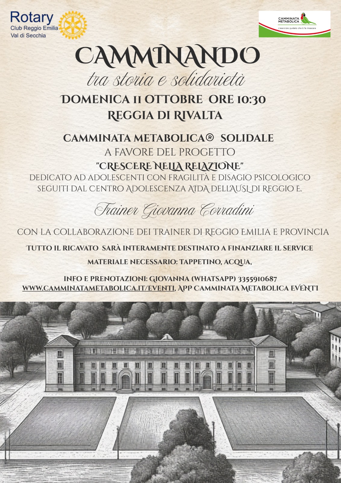 REGGIO EMILIA -REGGIA DI RIVALTA  - SOLIDALE progetto adolescenti 