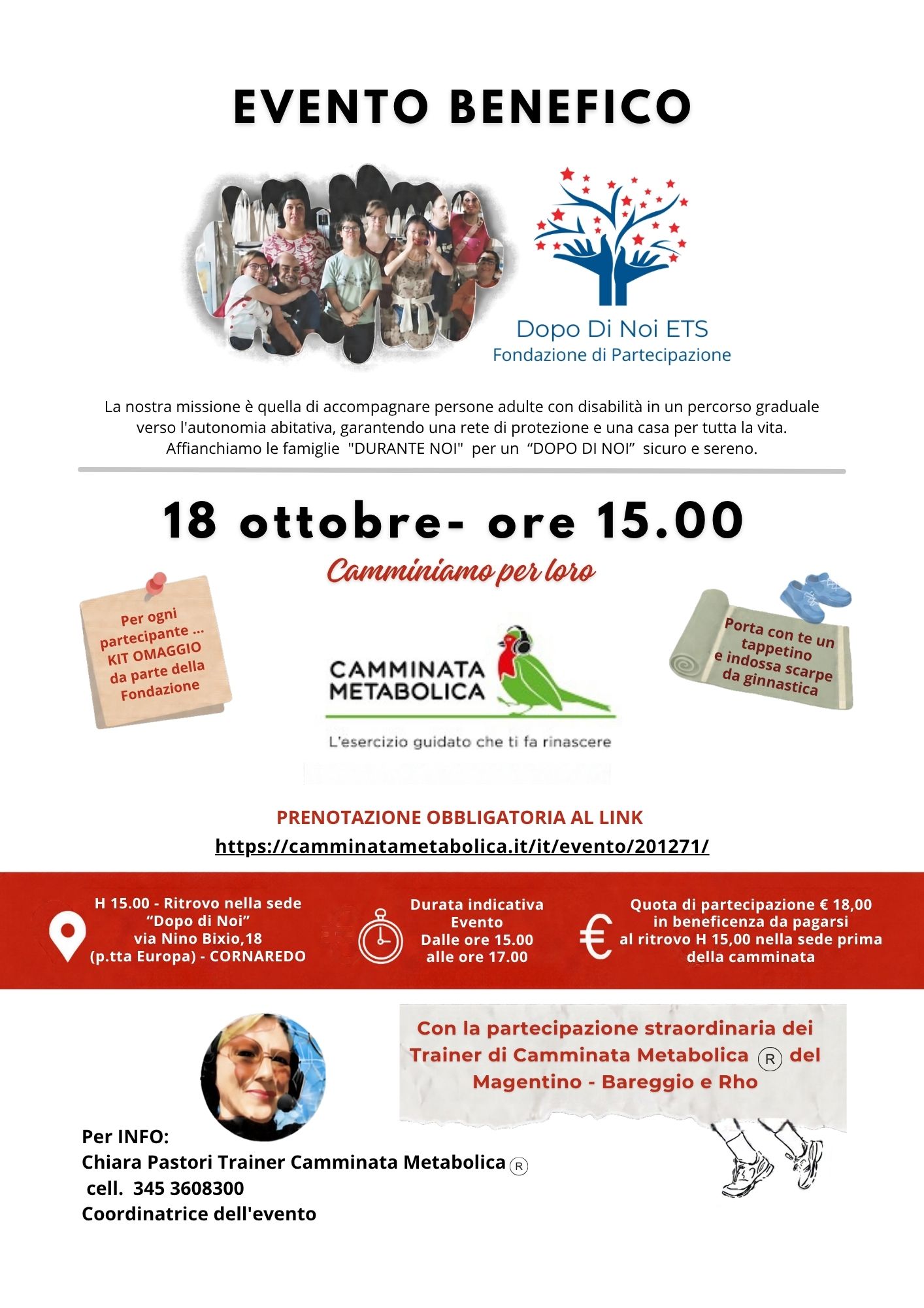 CORNAREDO - EVENTO BENEFICO PER "DOPO DI NOI ETS"