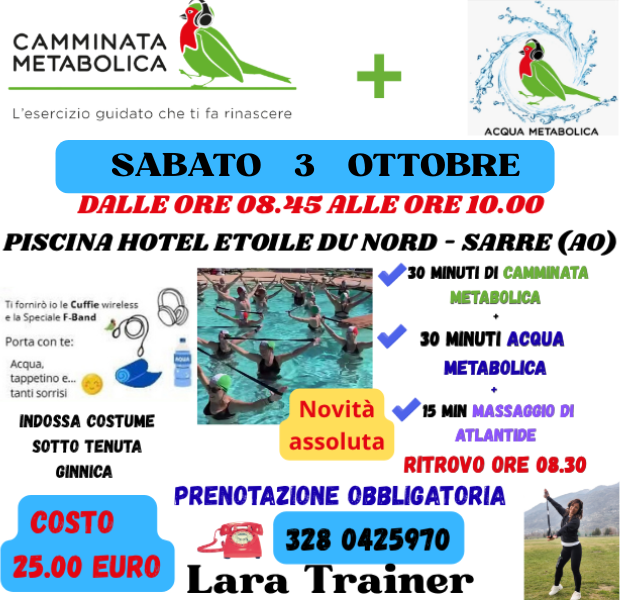SARRE  (AOSTA )  -   METABOLIC ACQUA EXPERIENCE