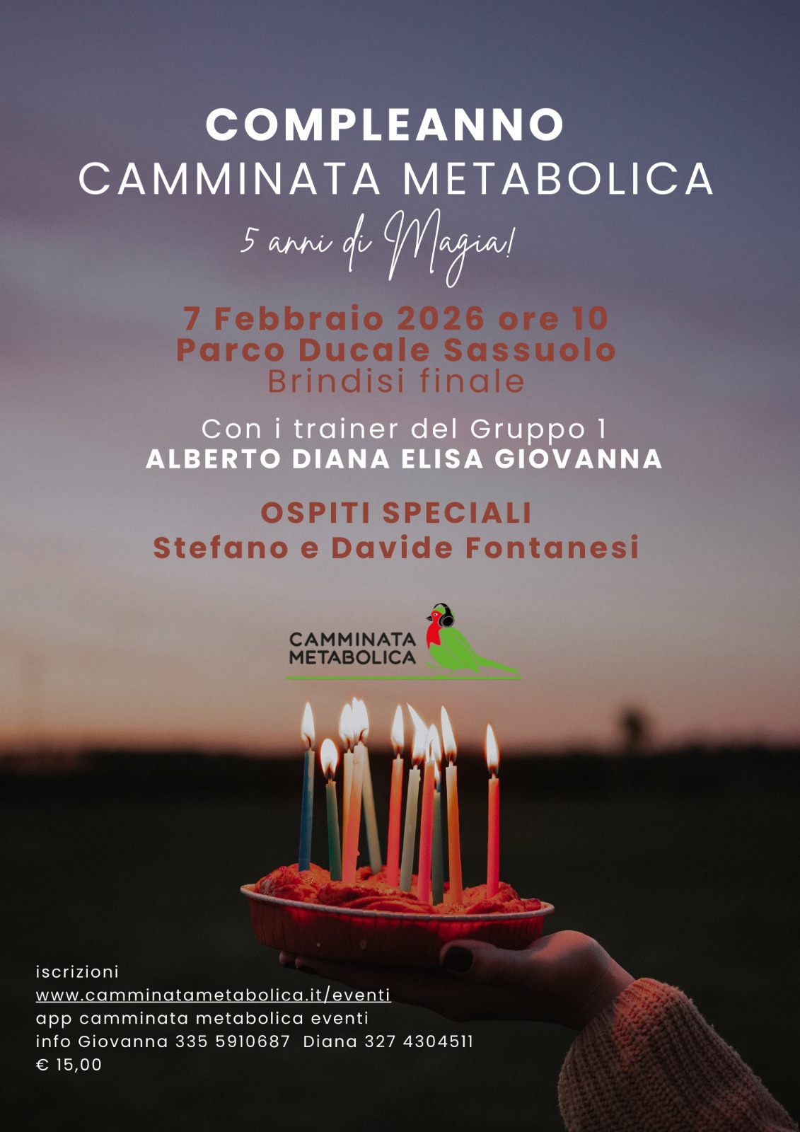 🎂Compleanno Camminata Metabolica - 5 anni di Magia! ✨