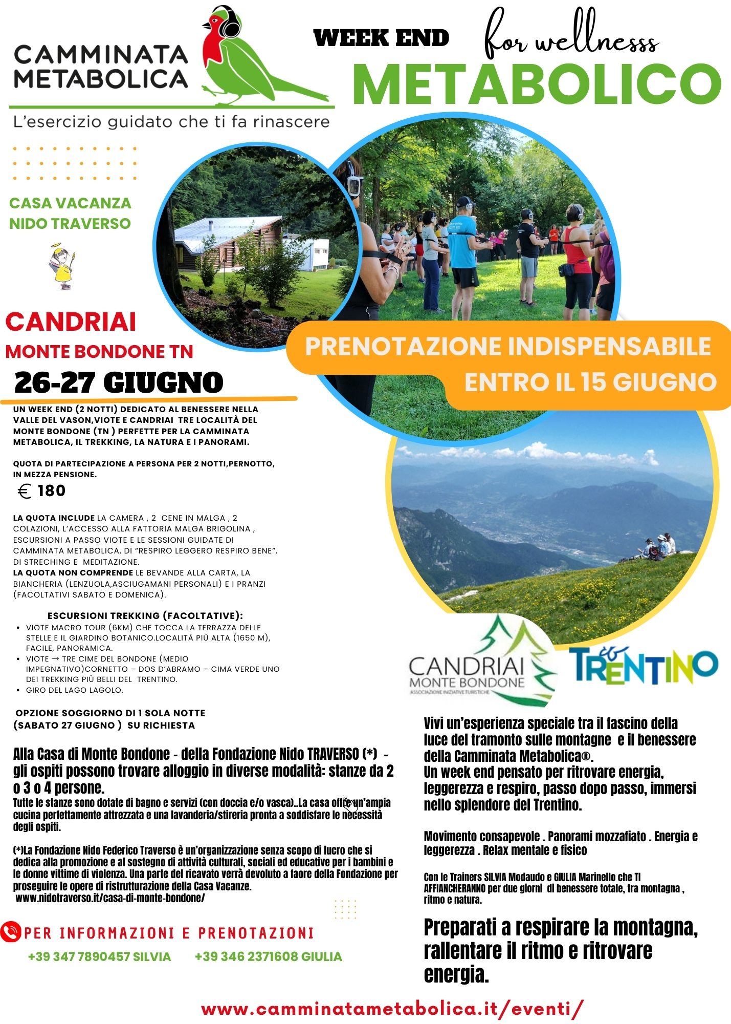 WEEK END BENESSERE IN TRENTINO - CANDRIAI  TN MONTE BONDONE