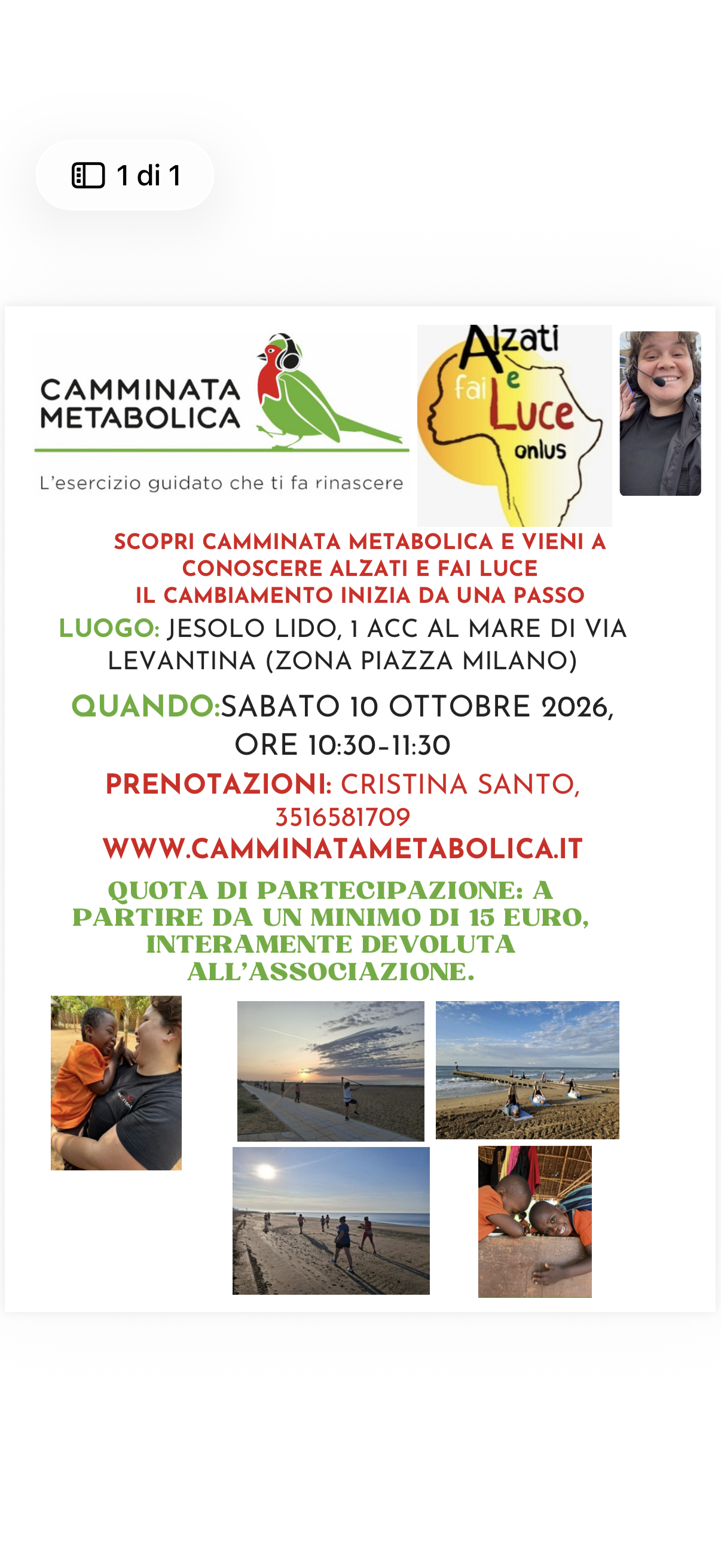 EVENTO DI BENEFICIENZA PER ALZATI E FAI LUCE 