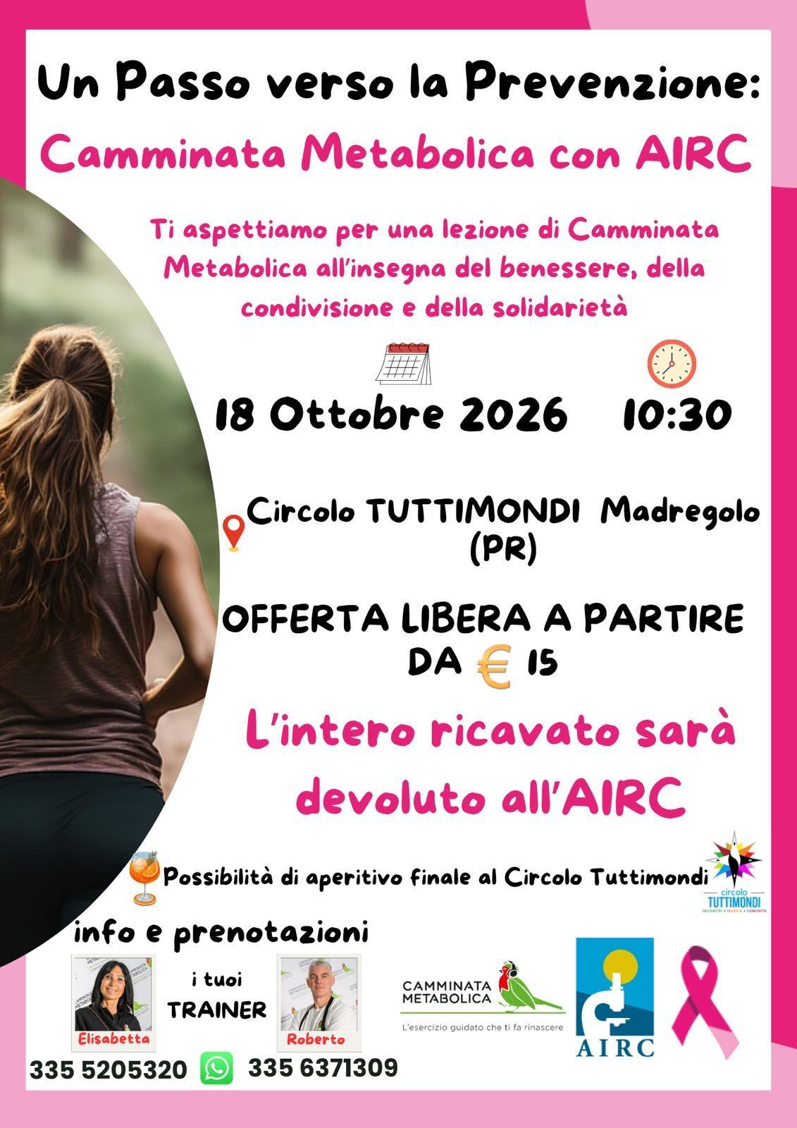 CAMMINATA METABOLICA CON AIRC