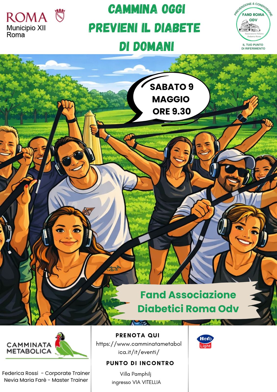 ROMA - CAMMINA OGGI... PREVIENI IL DIABETE DI DOMANI