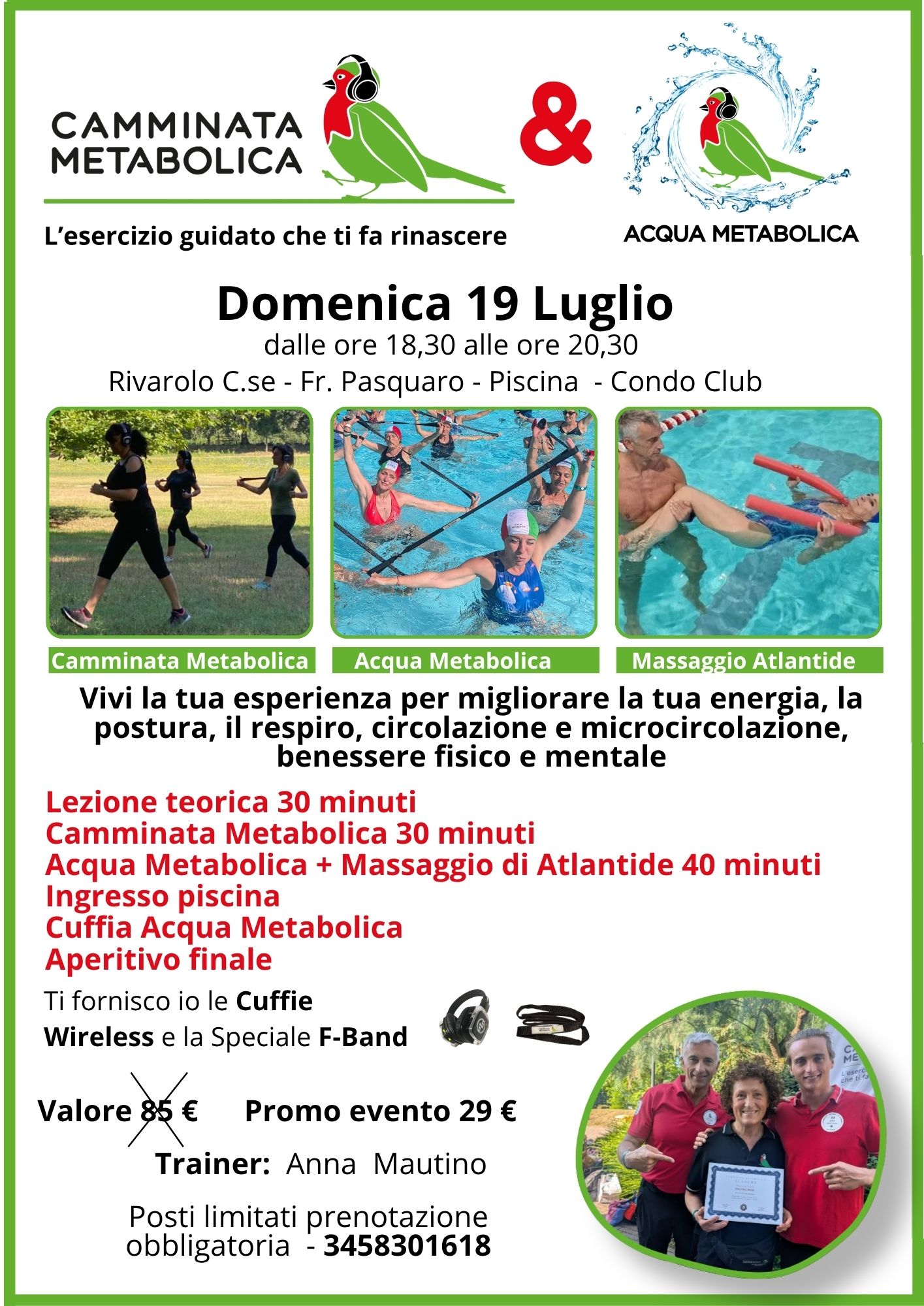 Camminata Metabolica & Acqua Metabolica