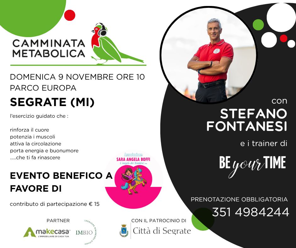 CAMMINATA METABOLICA SEGRATE CON STEFANO FONTANESI