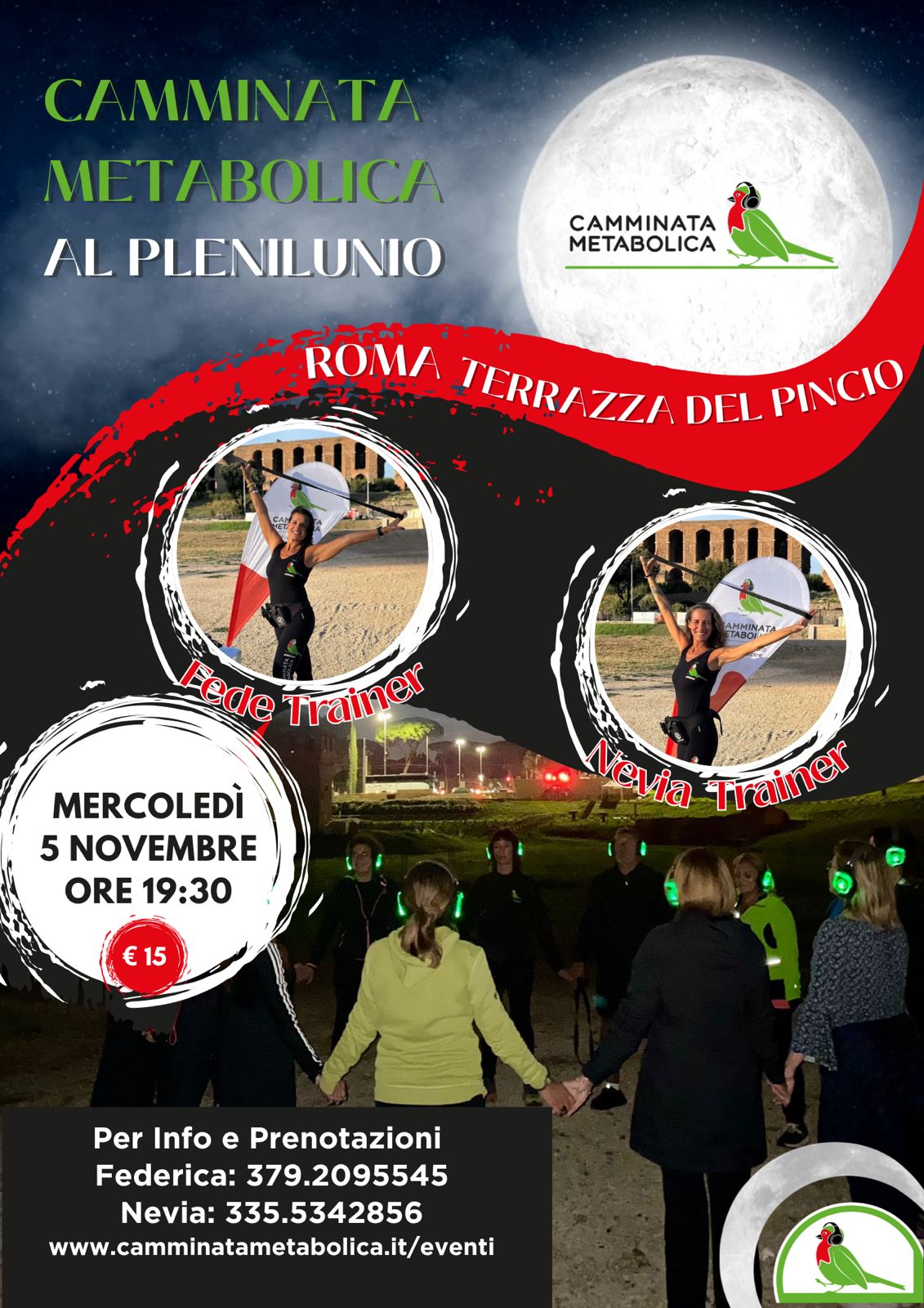 ROMA - CAMMINATA AL PLENILUNIO