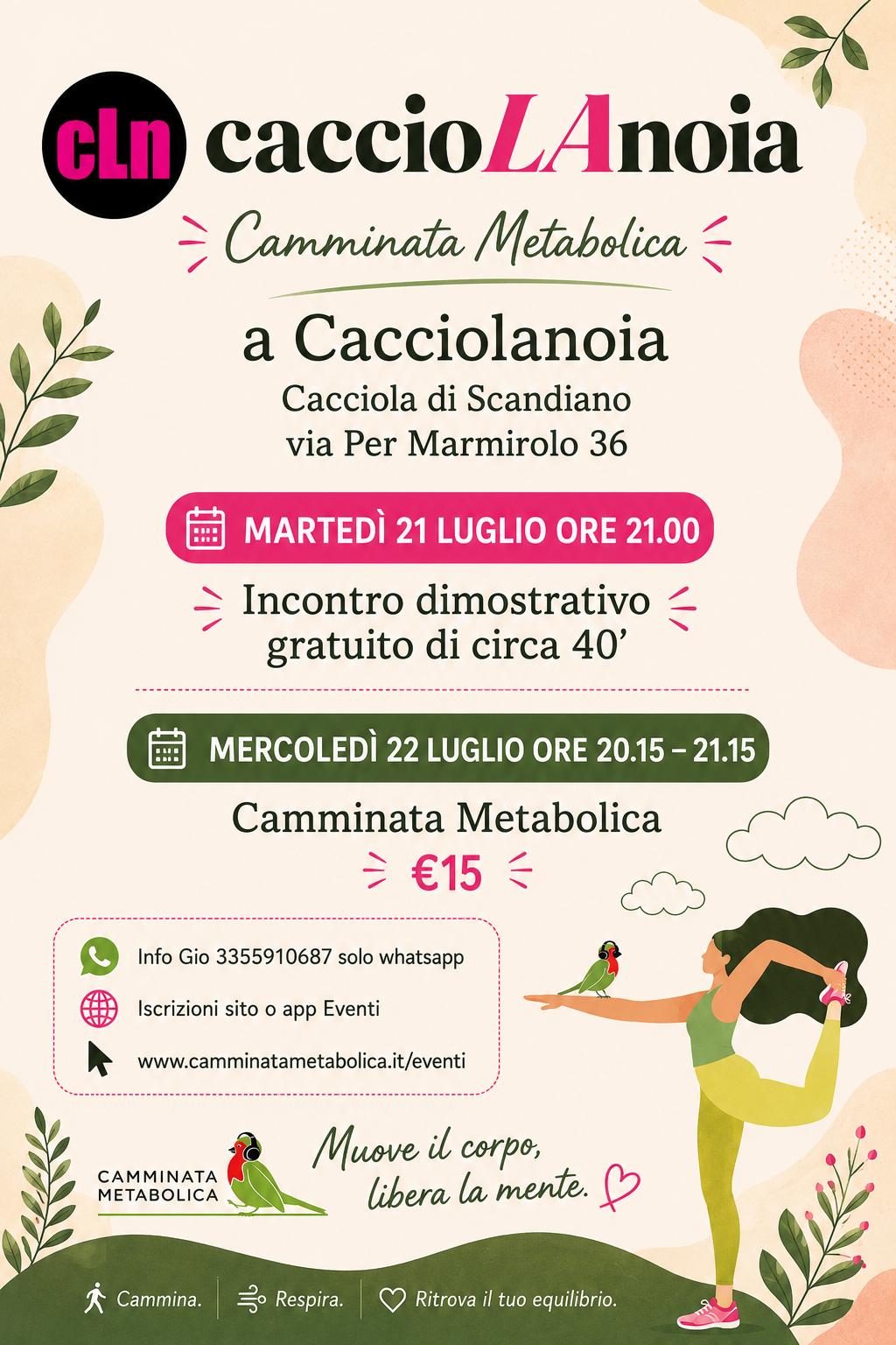 CACCIOLA DI SCANDIANO (RE) - DIMOSTRATIVO 40' . SCOPRI CAMMINATA METABOLICA