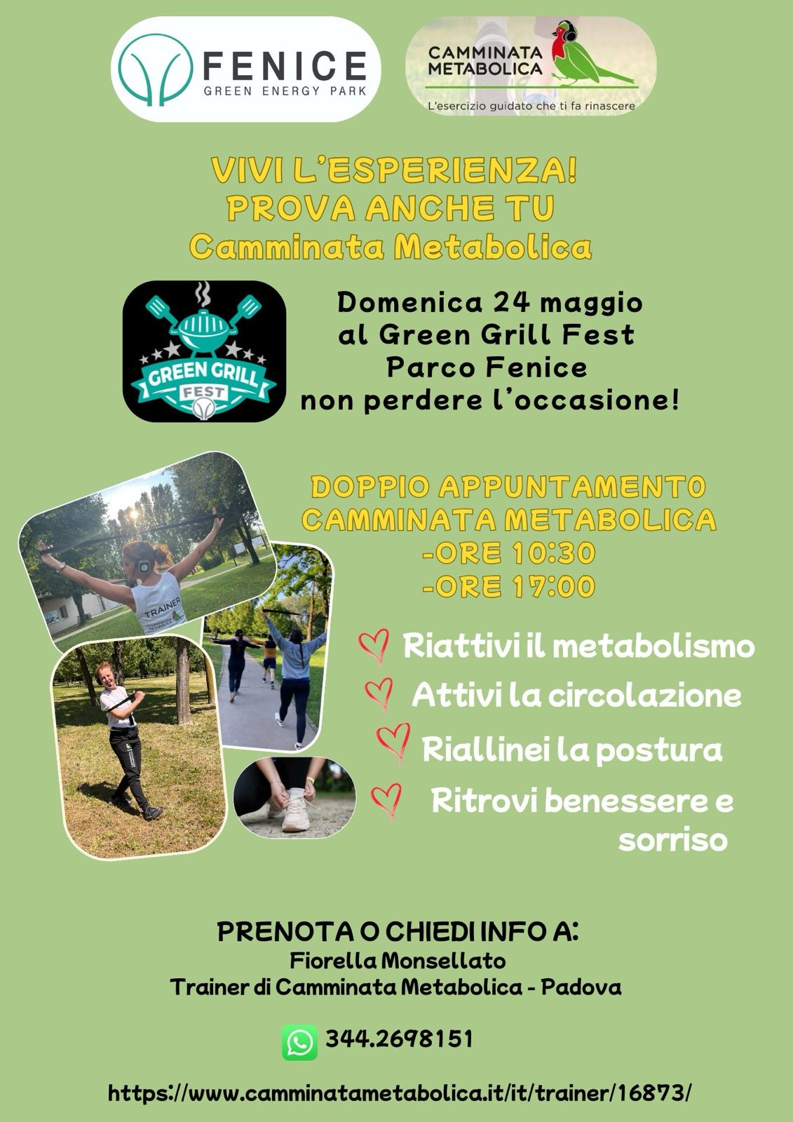 GREEN GRILL& Camminata Metabolica